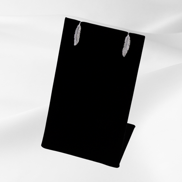 Soar with Joy™ Petite Sterling Silver Earrings side-facing view.